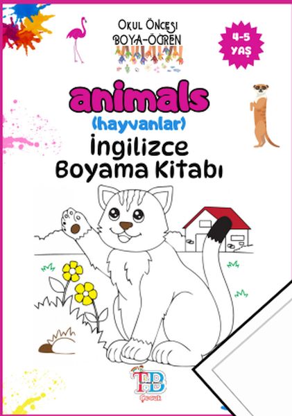 Animals Hayvanlar Boyama Kitabı