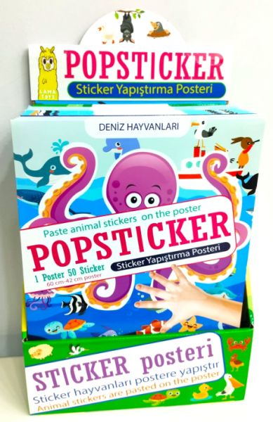 Popsticker Sticker Yapıştırma Posteri Stand
