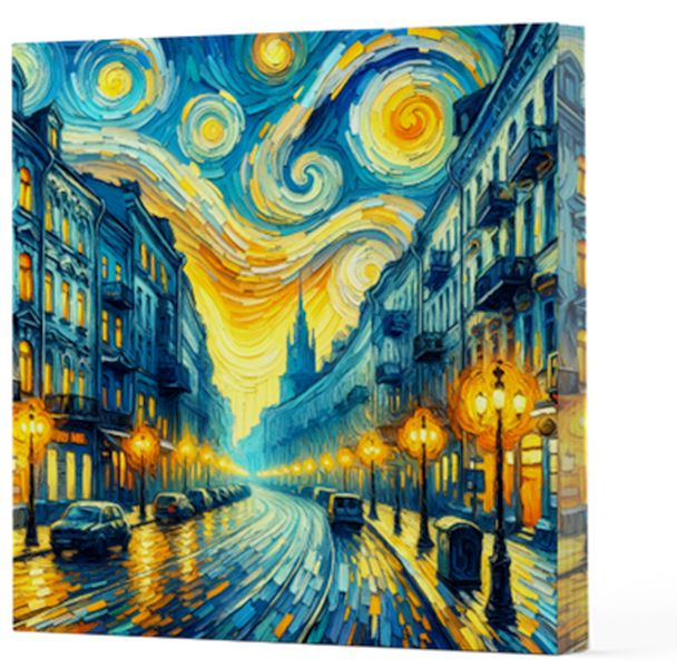 Van Gogh 6 Sokak Çizgisiz Yan Boyamalı Defter