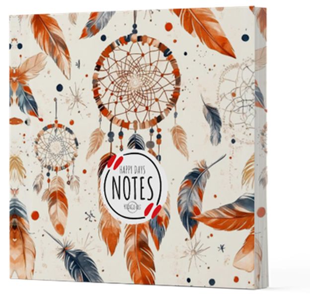 Tüy 5 Çizgisiz Yan Boyamalı Defter