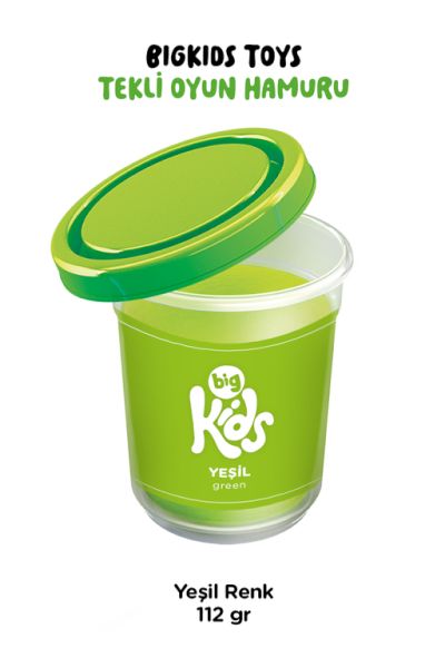 Bigkids Toys Yeşil 12'li Oyun Hamuru 112 Gr
