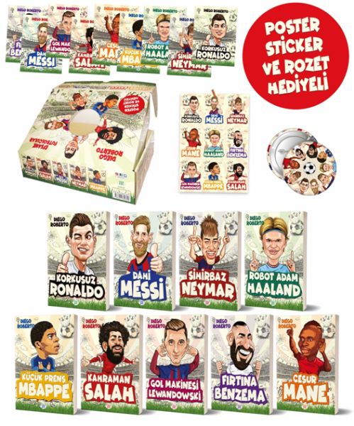 Efsane Futbolcular Kutulu Set 9 Kitap Takım