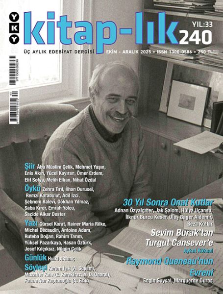 Kitap lık Sayı 240 Üç Aylık Edebiyat Dergisi Ekim Aralık 2025