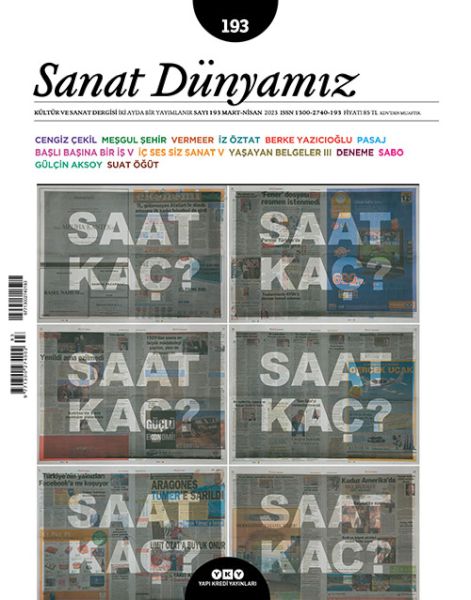 Sanat Dünyamız Sayı 193 Saat Kaç