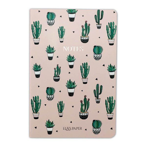 Kaktüs Pembe Notebook Defter