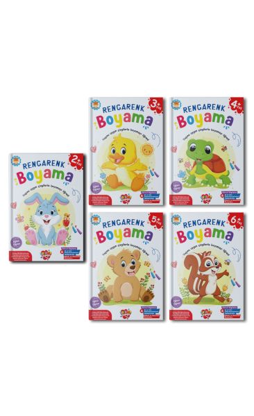 Rengarenk Boyama 10 set 1 set 55 Kitap