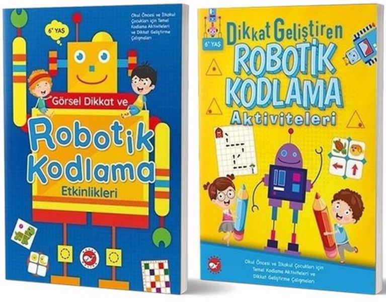 6 Yaş İçin Temel Kodlama Aktiviteleri Seti 2 Kitap Takım