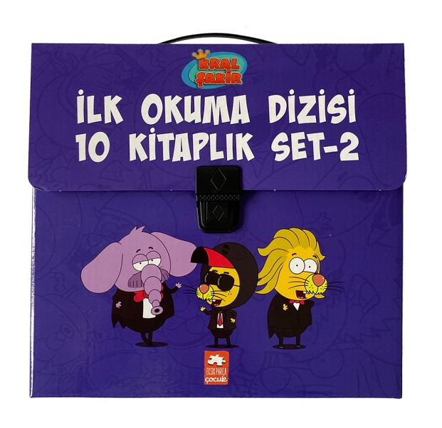 Kral Şakir İlk Okuma Dizisi 2. Seri Çantalı Set 2 10 Kitap