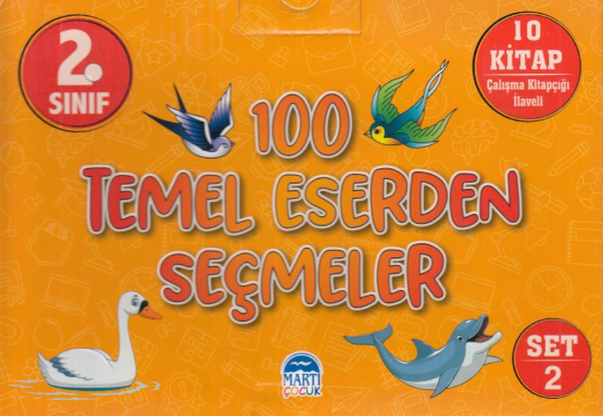 100 Temel Eserlerden Seçmeler 2. Sınıf 10 Kitap Set 2