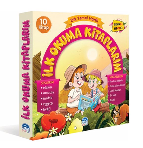 Dik Temel Harfli İlk Okuma Kitabım Elakin 10 Kitap