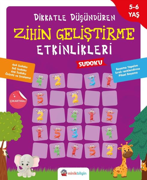 Dikkatle Düşündüren Zihin Geliştirme Etkinlikleri 3 Sudoku