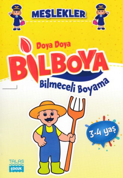 Doya Doya Bil Boya Bilmeceli Boyama Meslekler 3 4 Yaş