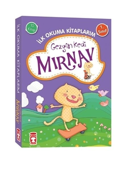 Gezgin Kedi Mırnav İlk Okuma Kitaplarım Set 10 Kitap Takım