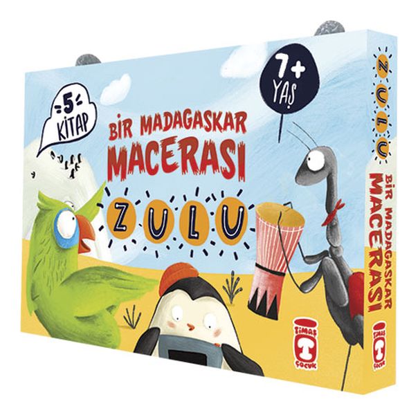 Zulu ile Bir Madagaskar Macerası Set 5 Kitap Takım
