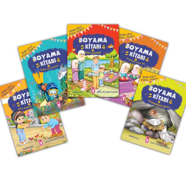 Renklerle Güzel Dinim Boyama Kitabı Set 5 Kitap