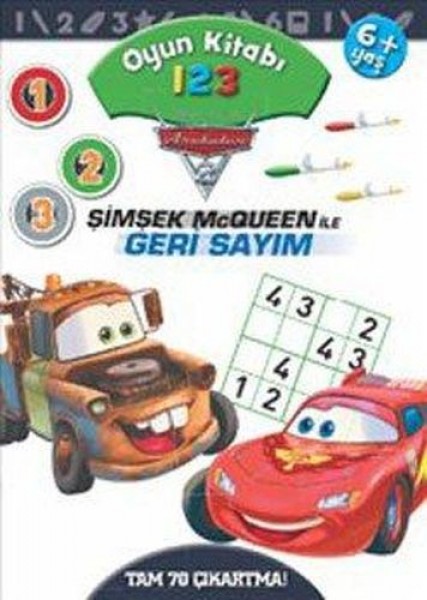 Arabalar Oyun Kitabı Şimşek McQueen ile Geri Sayım