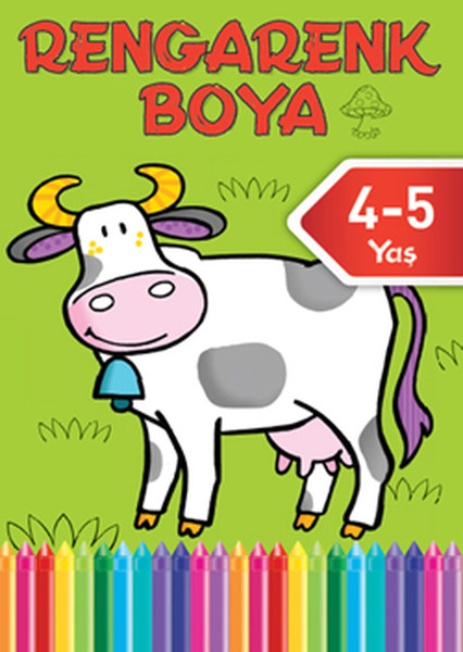 Rengarenk Boya 4 4 5 Yaş Yeşil Kitap