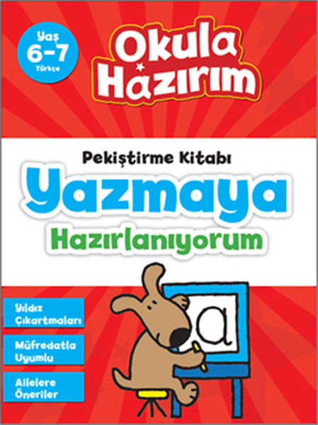 6 7 Yaş Türkçe Pekiştirme Kitabı Yazmaya Hazırlanıyorum Okula Hazırım