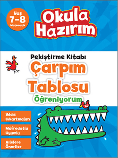 7 8 Yaş Matematik Pekiştirme Kitabı Çarpım Tablosu Öğreniyorum Okula Hazırım
