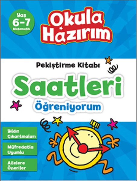 6 7 Yaş Matematik Pekiştirme Kitabı Saatleri Öğreniyorum Okula Hazırım