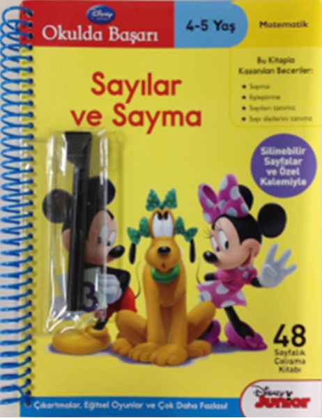Okulda Başarı Mickey Mouse Club House 4 5 Yaş Sayılar ve Sayma