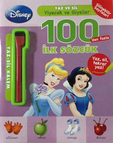 100'den Fazla İlk Sözcük Yaz ve Sil Yiyecek ve Giyseler