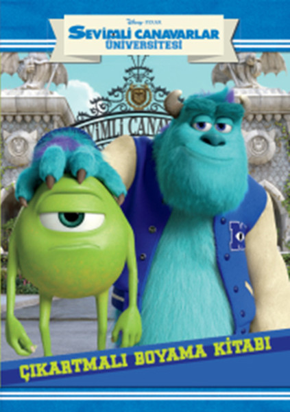 Sevimli Canavarlar Üniversitesi Çıkartmalı Boyama Kitabı