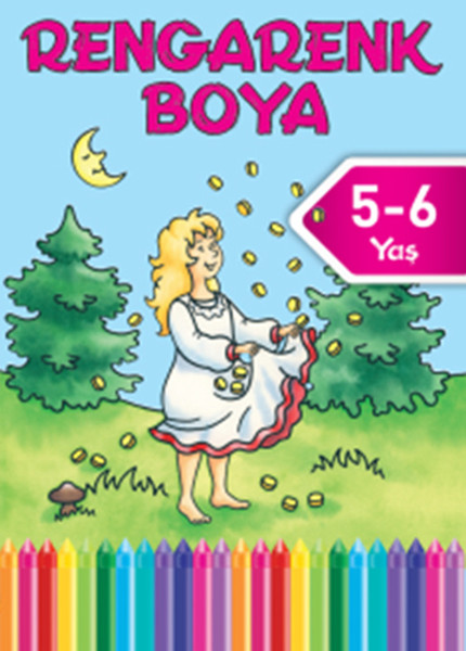Rengarenk Boya 5 6 Yaş 8. Kitap