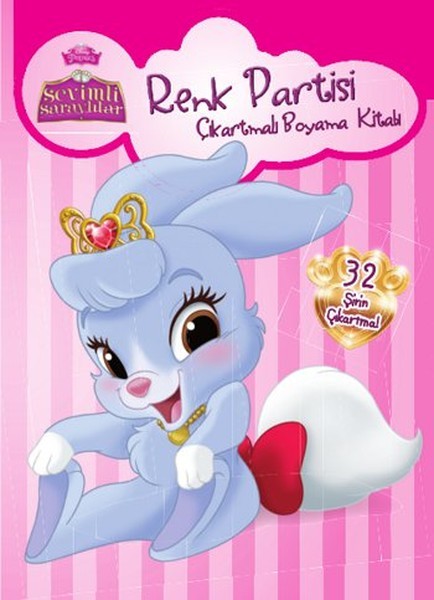 Disney Sevimli Saraylılar Renk Partisi Çıkartmalı Boyama Kitabı