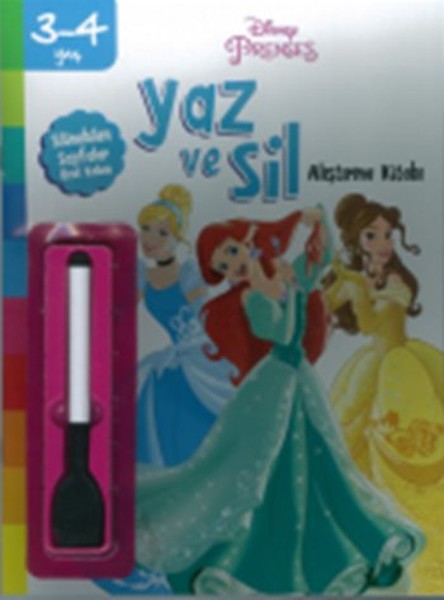 Disney 3 4 Yaş Yaz ve Sil Prenses