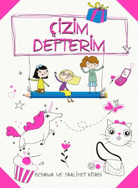Çizim Defterim Boyama ve Faaliyet Pembe