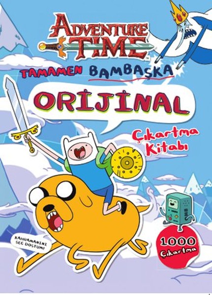 Adventure Time Tamamen Bambaşka Orijinal Çıkartma Kitabı