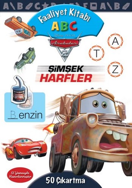 Disney Arabalar Faaliyet Kitabı ABC Şimşek Harfler