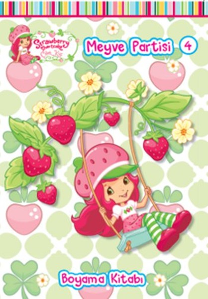 Çilek Kız Meyve Partisi 4 Boyama Kitabı
