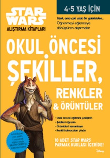 Okul Öncesi Şekiller Renkler ve Örüntüler Star Wars Alıştırma Kitapları