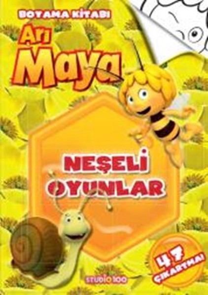 Arı Maya Neşeli Oyunlar Boyama Kitabı