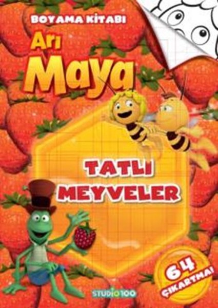 Arı Maya Tatlı Meyveler Boyama Kitabı