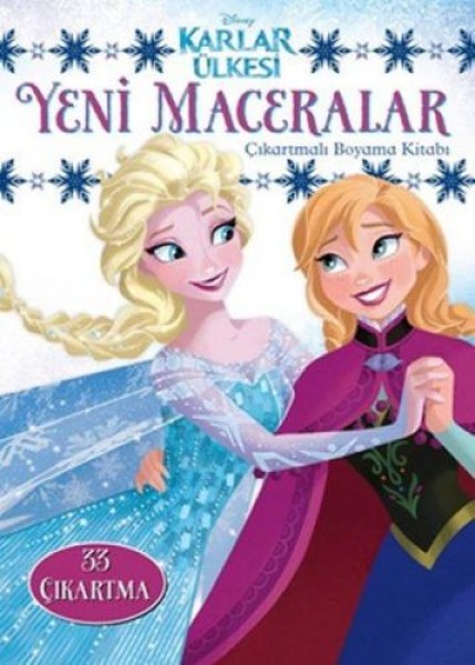 Karlar Ülkesi Yeni Maceralar Çıkartmalı Boyama Kitabı