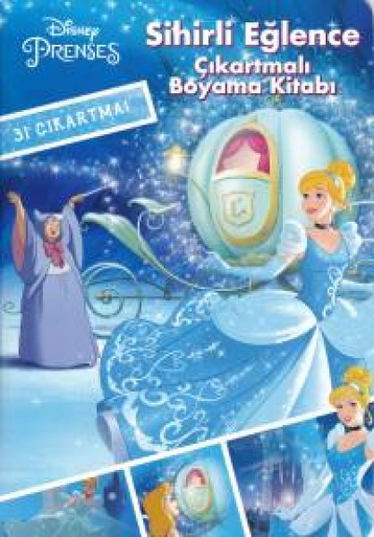 Disney Prenses Çıkartmalı Boyama Kitabı Sihirli Eğlence
