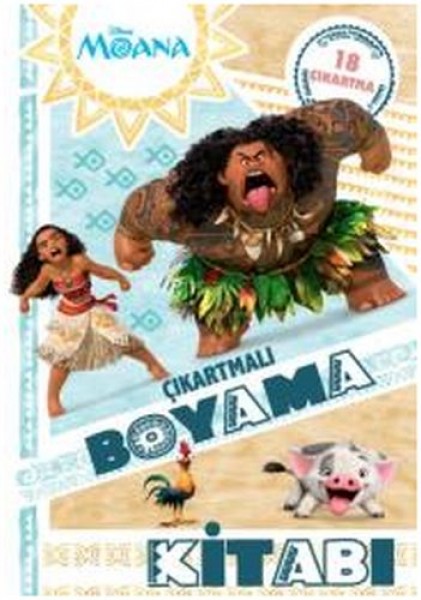 Disney Moana Çıkartmalı Boyama Kitabı