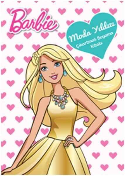 Barbie Moda Yıldızı Çıkartmalı Boyama Kitabı