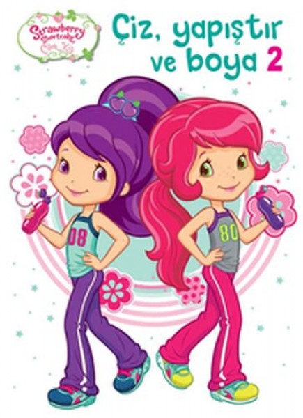 Çilek Kız Çiz Yapıştır Boya 2