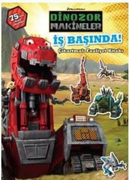 Dinazor Makineler İş Başında Çıkartmalı Faaliyet Kitabı
