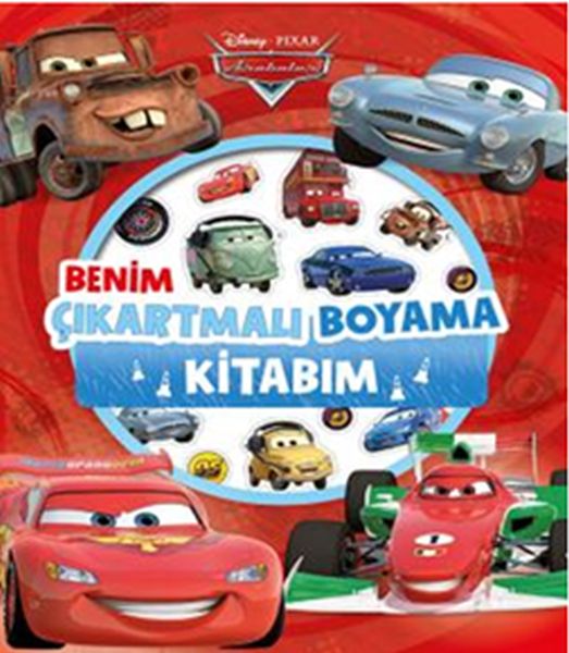 Disney Arabalar Benim Çıkartmalı Boyama Kitabım