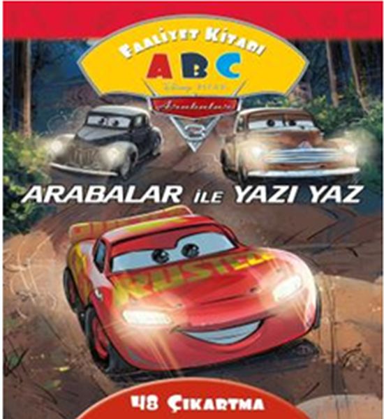 Arabalar İle Yazı Yaz Faaliyet Kitabı Disney Arabalar 3