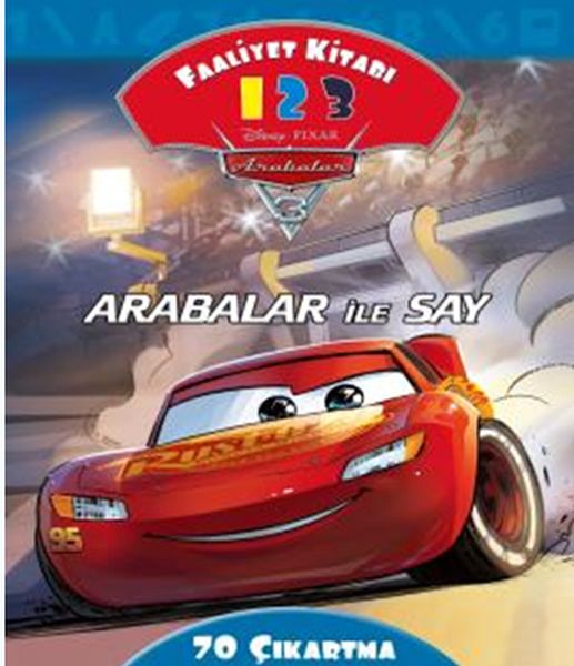 Arabalar İle Say Faaliyet Kitabı Disney Arabalar 3