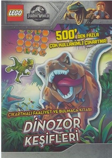 Lego Jurassic World Dinozor Keşifleri Çıkartmalı Faaliyet ve Bulmaca Kitabı