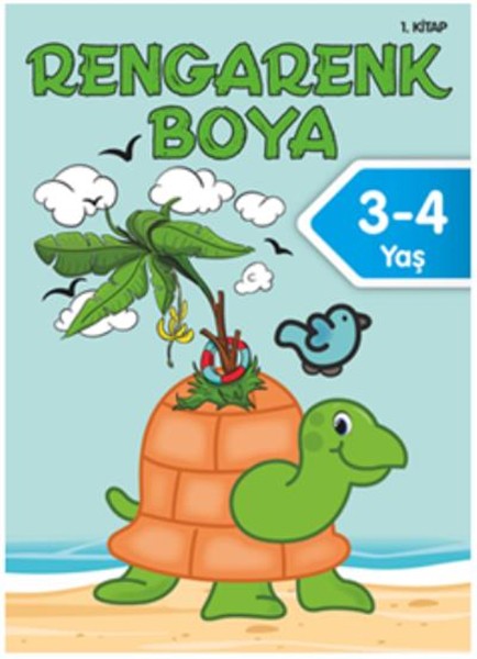 Rengarenk Boya 3 4 Yaş 1. Kitap