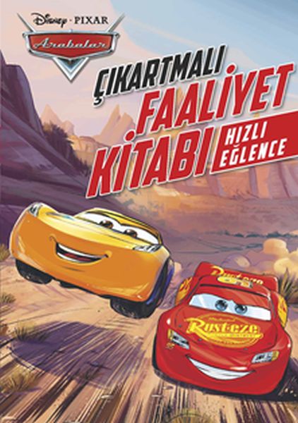 Disney Arabalar Hızlı Eğlence Çıkartmalı Boyama Kitabı