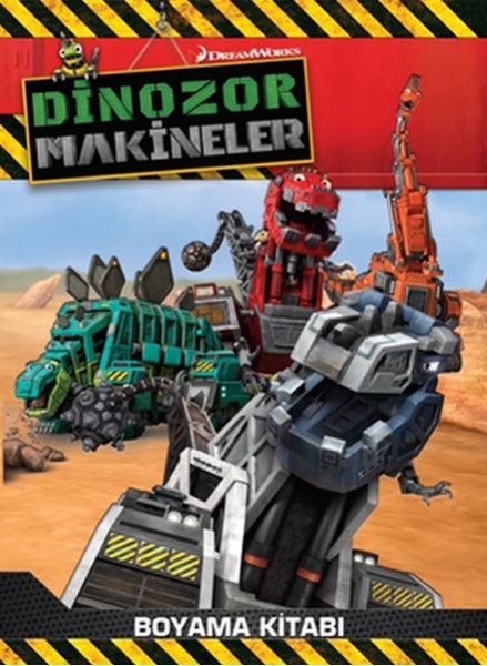 Dinozor Makineler Boyama Kitabı